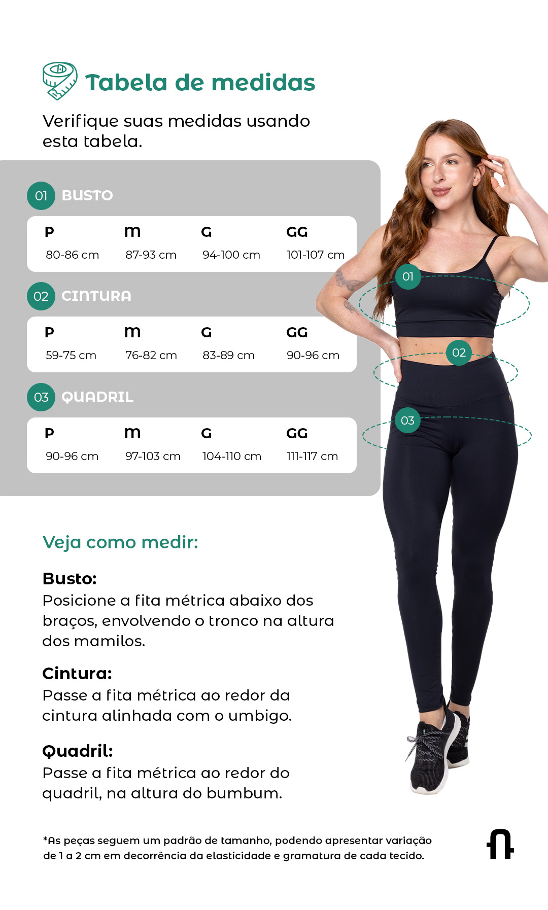Tabela de medidas