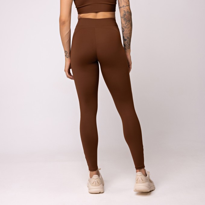 Legging Texturizada Recortes Cacau