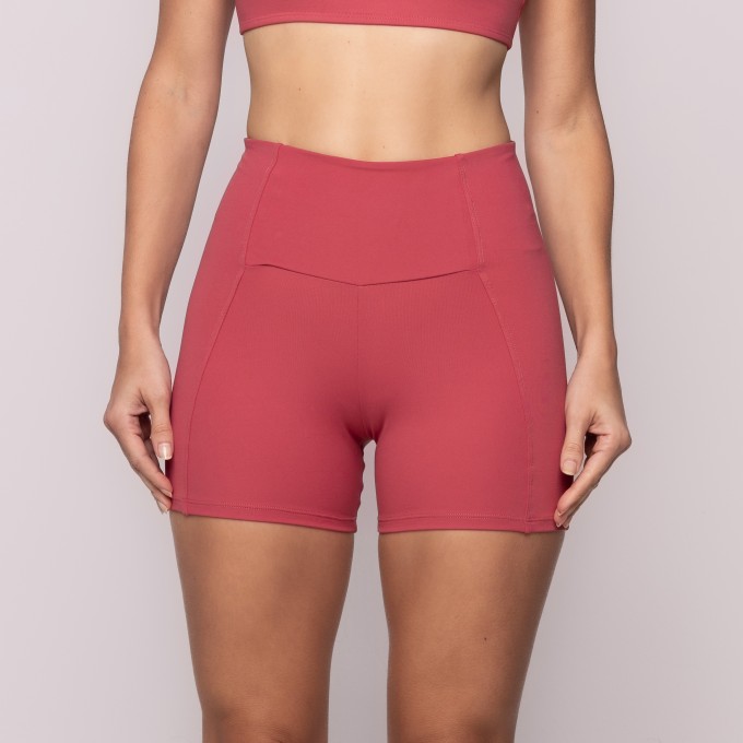 Short com Bolso Eleve Rosa Seco