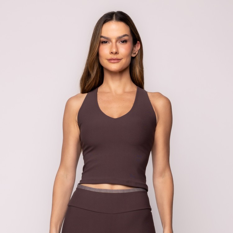 Camiseta Decote V Power Terra